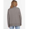 imageANRABESS Womens Turtleneck Sweaters Long Sleeve Oversized Chunky Knit High Low Hem Pullover Sweater Top 2025 Fall OutfitsGrey Khaki
