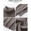 imageANRABESS Womens Turtleneck Sweaters Long Sleeve Oversized Chunky Knit High Low Hem Pullover Sweater Top 2025 Fall OutfitsGrey Khaki