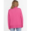 imageANRABESS Womens Turtleneck Sweaters Long Sleeve Oversized Chunky Knit High Low Hem Pullover Sweater Top 2025 Fall OutfitsHot Pink