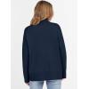 imageANRABESS Womens Turtleneck Sweaters Long Sleeve Oversized Chunky Knit High Low Hem Pullover Sweater Top 2025 Fall OutfitsNavy Blue