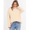 imageANRABESS Womens Turtleneck Sweaters Long Sleeve Oversized Chunky Knit High Low Hem Pullover Sweater Top 2025 Fall OutfitsParchment