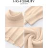 imageANRABESS Womens Turtleneck Sweaters Long Sleeve Oversized Chunky Knit High Low Hem Pullover Sweater Top 2025 Fall OutfitsParchment