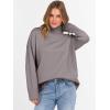 imageANRABESS Womens Turtleneck Sweaters Long Sleeve Oversized Chunky Knit High Low Hem Pullover Sweater Top 2025 Fall OutfitsPurple Taupe