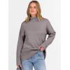 imageANRABESS Womens Turtleneck Sweaters Long Sleeve Oversized Chunky Knit High Low Hem Pullover Sweater Top 2025 Fall OutfitsPurple Taupe