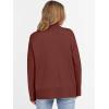 imageANRABESS Womens Turtleneck Sweaters Long Sleeve Oversized Chunky Knit High Low Hem Pullover Sweater Top 2025 Fall OutfitsRust