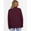 imageANRABESS Womens Turtleneck Sweaters Long Sleeve Oversized Chunky Knit High Low Hem Pullover Sweater Top 2025 Fall OutfitsWine Red