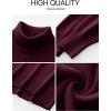 imageANRABESS Womens Turtleneck Sweaters Long Sleeve Oversized Chunky Knit High Low Hem Pullover Sweater Top 2025 Fall OutfitsWine Red