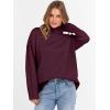 imageANRABESS Womens Turtleneck Sweaters Long Sleeve Oversized Chunky Knit High Low Hem Pullover Sweater Top 2025 Fall OutfitsWine Red