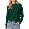 imageANRABESS Womens Turtleneck Long Sleeve Lightweight Casual Fall Sweaters 2025Forest Green