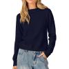 imageANRABESS Womens Turtleneck Long Sleeve Lightweight Casual Fall Sweaters 2025Navy Blue