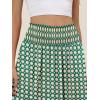 imageANRABESS Womens Maxi Skirts Summer Boho Floral High Waisted Flowy Swing Pleated Beach Long Skirt with PocketsFloral Green Brown