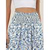 imageANRABESS Womens Maxi Skirts Summer Boho Floral High Waisted Flowy Swing Pleated Beach Long Skirt with PocketsFloral Light Blue