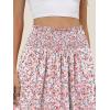 imageANRABESS Womens Maxi Skirts Summer Boho Floral High Waisted Flowy Swing Pleated Beach Long Skirt with PocketsFloral Pink