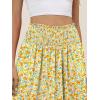 imageANRABESS Womens Maxi Skirts Summer Boho Floral High Waisted Flowy Swing Pleated Beach Long Skirt with PocketsFloral Red Yellow