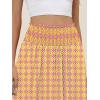imageANRABESS Womens Maxi Skirts Summer Boho Floral High Waisted Flowy Swing Pleated Beach Long Skirt with PocketsFloral Yellow Purple