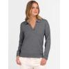 imageANRABESS Womens Polo V Neck Long Sleeve Sweaters Lightweight Dressy Casual Business Basic Knit Pullover Top 2025 Fall OutfitsDark Gray