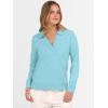 imageANRABESS Womens Polo V Neck Long Sleeve Sweaters Lightweight Dressy Casual Business Basic Knit Pullover Top 2025 Fall OutfitsLight Blue