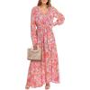 Grey Pink Floral