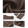 imageANRABESS Long Sleeve Shirts for Women Thermal Crewneck Basic Fleece Top Casual TShirts 2025 Fall Winter Warm UndershirtsDark Brown