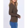 imageANRABESS Long Sleeve Shirts for Women Thermal Crewneck Basic Fleece Top Casual TShirts 2025 Fall Winter Warm UndershirtsDark Brown