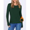 imageANRABESS Long Sleeve Shirts for Women Thermal Crewneck Basic Fleece Top Casual TShirts 2025 Fall Winter Warm UndershirtsForest Green