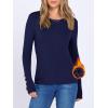 imageANRABESS Long Sleeve Shirts for Women Thermal Crewneck Basic Fleece Top Casual TShirts 2025 Fall Winter Warm UndershirtsNavy Blue