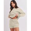 imageANRABESS Women 2 Piece Outfits Sweat Shorts Sets 2025 Oversized Casual Lounge Matching Set Sweatsuit Tracksuit Fall ClothesAlmond