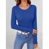 imageANRABESS Women Long Sleeve Shirts Builtin Bra Crewneck Rib Knit Slim Fit Basic Tee Tops 2025 Fall Casual TShirt Base LayerBlue