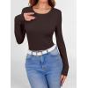 imageANRABESS Women Long Sleeve Shirts Builtin Bra Crewneck Rib Knit Slim Fit Basic Tee Tops 2025 Fall Casual TShirt Base LayerCoffee