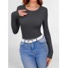 imageANRABESS Women Long Sleeve Shirts Builtin Bra Crewneck Rib Knit Slim Fit Basic Tee Tops 2025 Fall Casual TShirt Base LayerDeep Grey