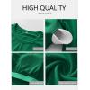 imageANRABESS Women Long Sleeve Shirts Builtin Bra Crewneck Rib Knit Slim Fit Basic Tee Tops 2025 Fall Casual TShirt Base LayerGreen