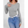 imageANRABESS Women Long Sleeve Shirts Builtin Bra Crewneck Rib Knit Slim Fit Basic Tee Tops 2025 Fall Casual TShirt Base LayerGrey