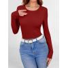 imageANRABESS Women Long Sleeve Shirts Builtin Bra Crewneck Rib Knit Slim Fit Basic Tee Tops 2025 Fall Casual TShirt Base LayerRed