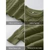 imageANRABESS Women Oversized Chunky Cable Knitted Vintage Sweater 2025 Fall Winter OutfitsArmy Green