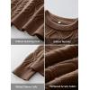 imageANRABESS Women Oversized Chunky Cable Knitted Vintage Sweater 2025 Fall Winter OutfitsBrown