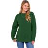imageANRABESS Women Oversized Chunky Cable Knitted Vintage Sweater 2025 Fall Winter OutfitsGreen