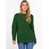 imageANRABESS Women Oversized Chunky Cable Knitted Vintage Sweater 2025 Fall Winter OutfitsGreen