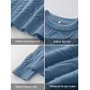 imageANRABESS Women Oversized Chunky Cable Knitted Vintage Sweater 2025 Fall Winter OutfitsGrey Blue