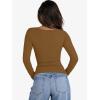 imageANRABESS Womens Cutout Tops Trendy Sexy Long Sleeve Shirts Ribbed Slim Fit Tee 2025 Fall Fashion Going Out Tshirts ClothesLight Brown