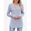 imageANRABESS Womens Long Sleeve Henley Shirts 2025 Fall Tunic Tops Ribbed Knit Lightweight Sweaters Dressy Casual Blouse OutfitsBlue