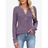 imageANRABESS Womens Long Sleeve Henley Shirts 2025 Fall Tunic Tops Ribbed Knit Lightweight Sweaters Dressy Casual Blouse OutfitsPurple