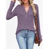 imageANRABESS Womens Long Sleeve Henley Shirts 2025 Fall Tunic Tops Ribbed Knit Lightweight Sweaters Dressy Casual Blouse OutfitsPurple