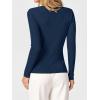imageANRABESS Womens Ribbed Fitted Sweater Long Sleeve Shirts Scoop Neck Lightweight Casual Knit Slim Tops 2025 Fall OutfitsNavy Blue
