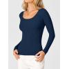 imageANRABESS Womens Ribbed Fitted Sweater Long Sleeve Shirts Scoop Neck Lightweight Casual Knit Slim Tops 2025 Fall OutfitsNavy Blue