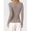 imageANRABESS Womens Ribbed Fitted Sweater Long Sleeve Shirts Scoop Neck Lightweight Casual Knit Slim Tops 2025 Fall OutfitsPurple Taupe
