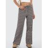 imageANRABESS Womens Striped Gingham Pants 2025 Fall Pajama Lounge Boxer Pants Casual Wide Leg Drawstring PJ Bottoms TrousersMulti Coffee Plaid