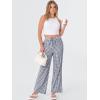 imageANRABESS Womens Striped Gingham Pants 2025 Fall Pajama Lounge Boxer Pants Casual Wide Leg Drawstring PJ Bottoms TrousersNavy Blue White Plaid