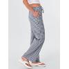 imageANRABESS Womens Striped Gingham Pants 2025 Fall Pajama Lounge Boxer Pants Casual Wide Leg Drawstring PJ Bottoms TrousersNavy Blue White Plaid