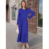 imageANRABESS Long Sleeve Midi Dresses for Women Casual 2025 Fall Crewneck A Line Tiered Flowy Loose Trendy Dresses with PocketsRoyal Blue