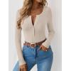 imageANRABESS Long Sleeve Shirts for Women Henley Button Down Tops Ribbed Knit Slim Fit Fall Basic Tee 2025 Casual Trendy ClothesBeige